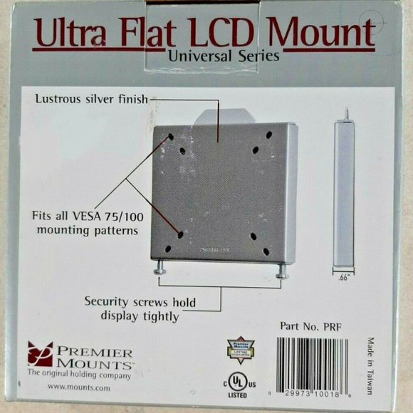 Ultra Flat LCD Mount 10" - 40" TV - Picture 2 of 3